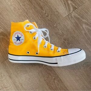 Converse Yellow High Top Classic All Star Chuck Taylor Sneakers Women’s 6.5